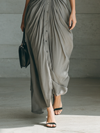 Zéphyrine | Vestido Largo Plisado