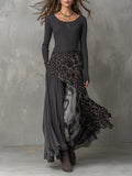 Martina | Vestido Maxi con Estampado Animal