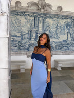 Vestido Zahara en azul — Edición limitada