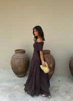 Vestido Toledo en color marrón