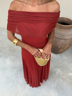 Vestido de Toledo en terracota
