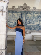 Vestido Zahara en azul — Edición limitada