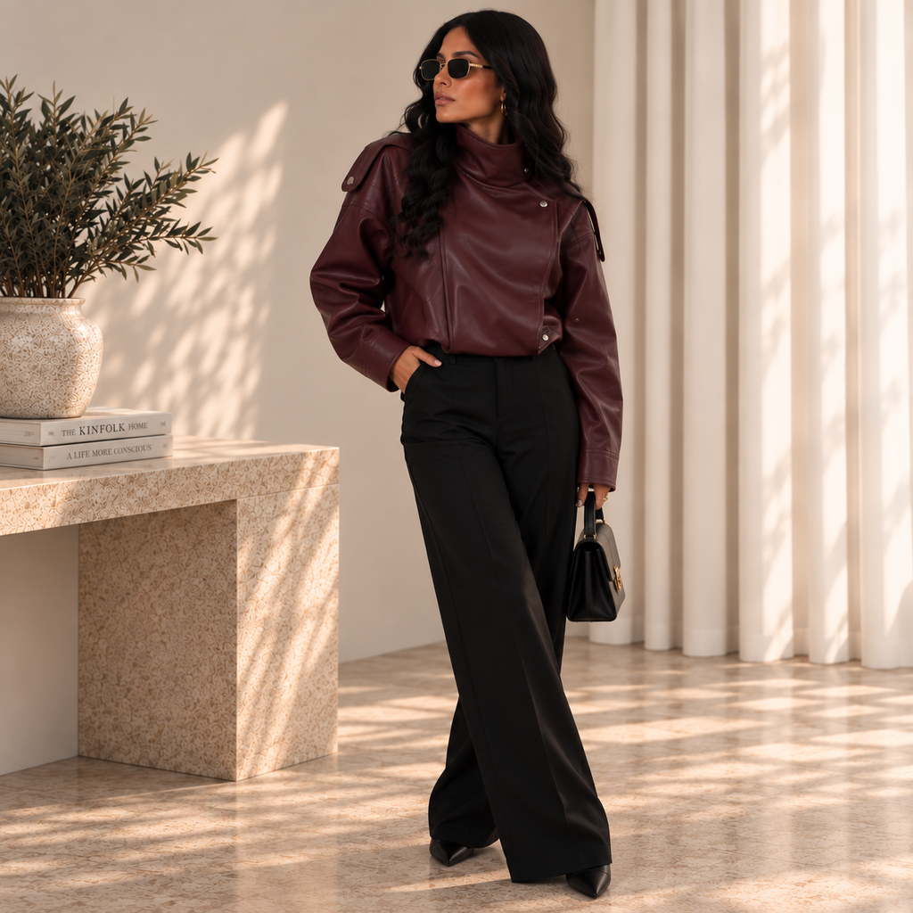 Siena | Chaqueta Corta Efecto Piel