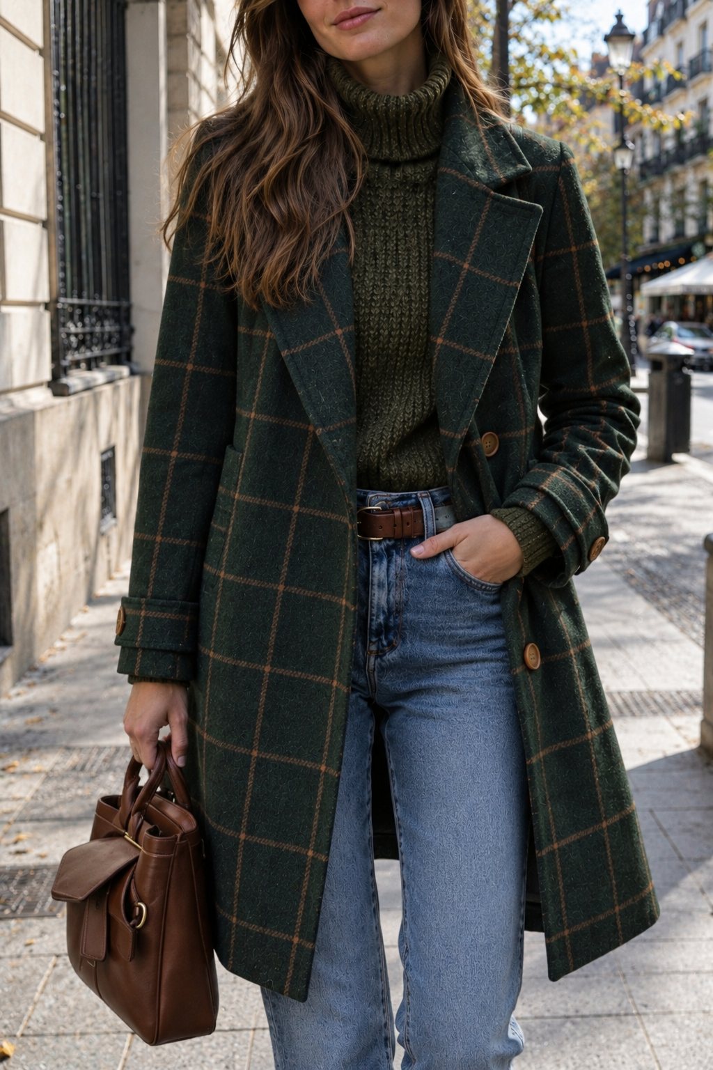 Adriana™ | Abrigo Clásico de Invierno con Estampado de Cuadros