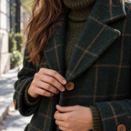 Adriana™ | Abrigo Clásico de Invierno con Estampado de Cuadros