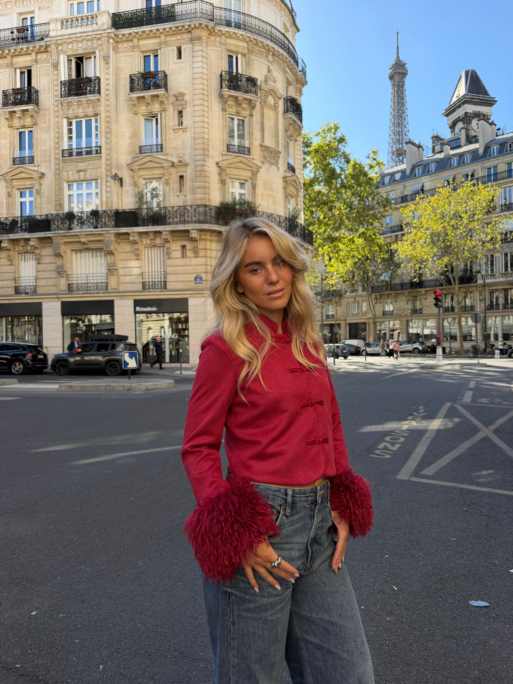 Amour | Chaqueta Estructurada Roja