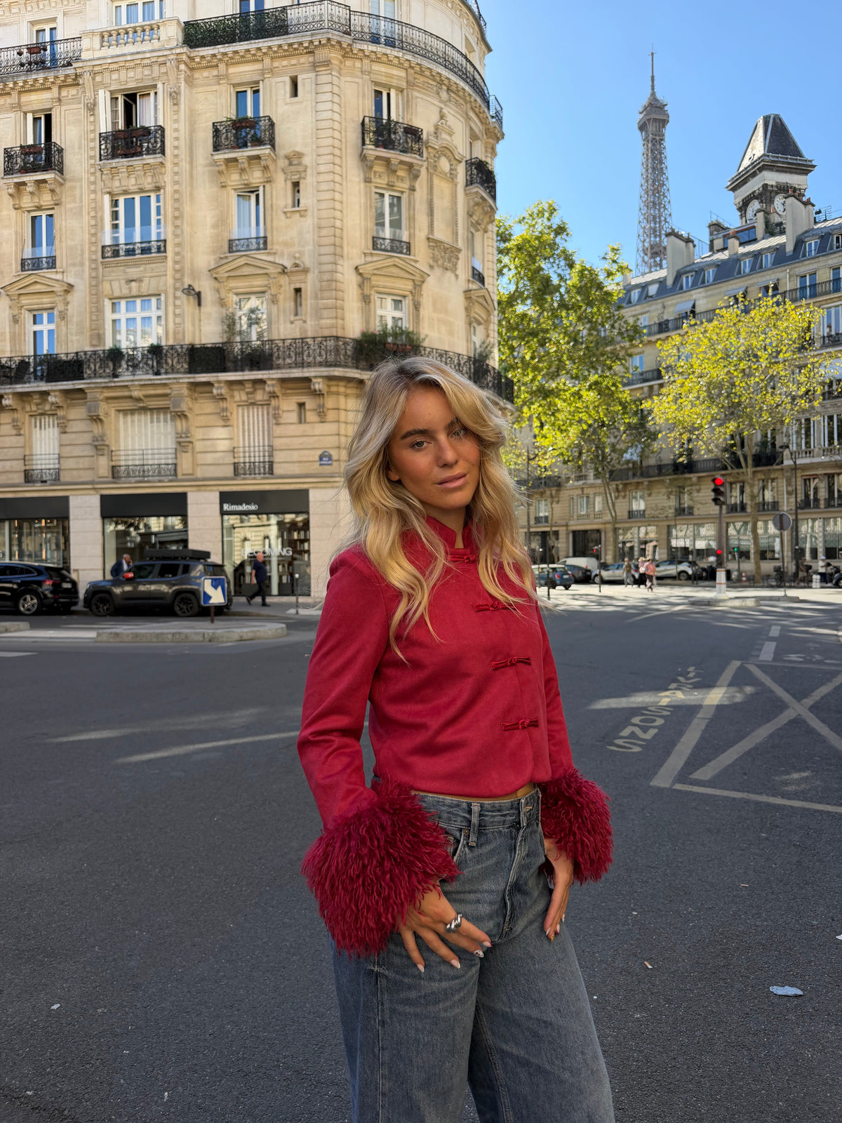 Amour | Chaqueta Estructurada Roja