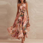 Elvira | Vestido Floral con Hombro Descubierto