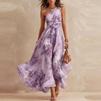 Elvira | Vestido Floral con Hombro Descubierto