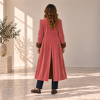 Carlota | Abrigo Largo con Detalles de Leopardo
