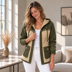 Aitana | Chaqueta Bicolor con Capucha