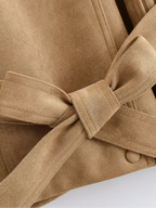 Verona | Chaqueta Efecto Ante con Cinturón