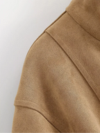 Verona | Chaqueta Efecto Ante con Cinturón