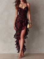 Carmela | Vestido Floral con Volantes