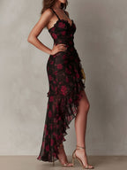 Carmela | Vestido Floral con Volantes