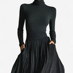 Rachel | Vestido Maxi de Talle Alto con Abertura