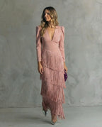 Chiara | Vestido Midi con Mangas Abullonadas