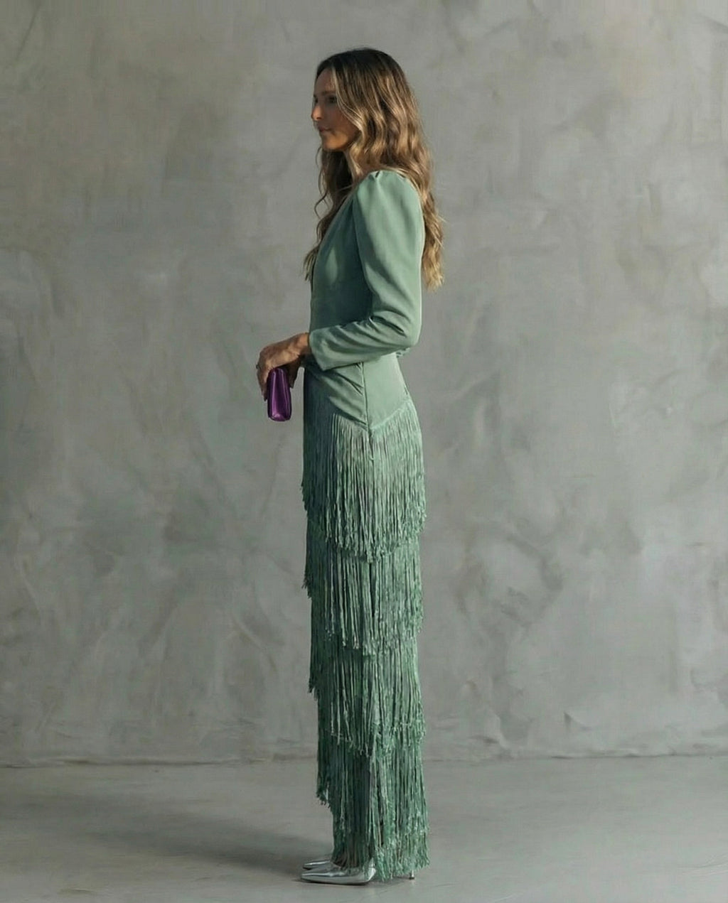 Chiara | Vestido Midi con Mangas Abullonadas