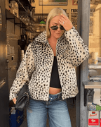 SOERA Denise Leopard Faux Fur Jacket & Mini Skirt Set - Matching Sets -  Jacket L