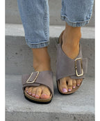 Sandalias LOSATO Miami Taupe en Piel Natural